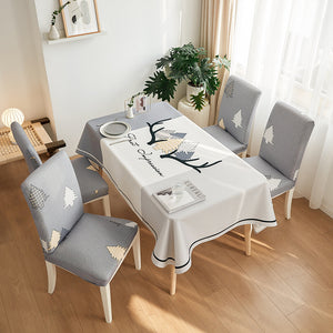 Makelifeasy™ Tablecloth Chair Cover Set