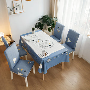 Makelifeasy™ Tablecloth Chair Cover Set
