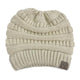 Soft Knit Ponytail Beanie