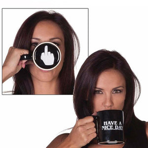 Middle finger mug