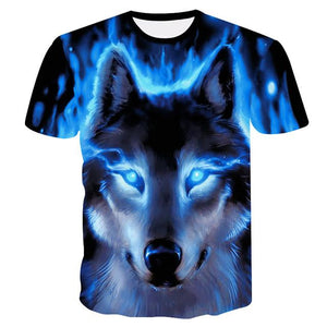 Wolf 3D Print T-Shirt