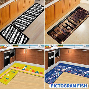 (🎁Mother's Day Hot Sale-50% OFF) Kitchen Printed Non-Slip Carpet