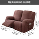 Jacquard Recliners Slipcovers For 1/2/3 Seats