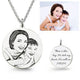 Personalized Photo Necklace Round Shaped