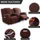 Loveseat Recliner Cover with Center Console Flower