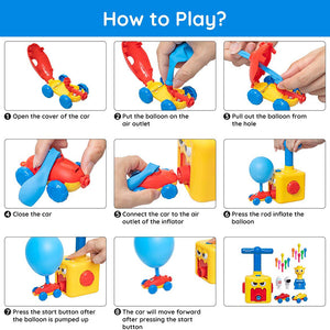 Balloon Launcher Car Toy Set