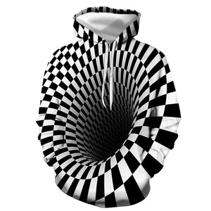 3D Graphic Printed Hoodies Trap