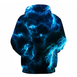 3D Graphic Printed Hoodies Sweatshirts Long Sleeve Navy Blue