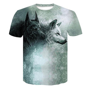 Wolf 3D Print T-Shirt