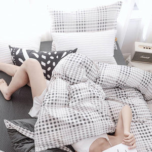 Reversible Oversized Bedding Quilt Bedspread - 3pcs