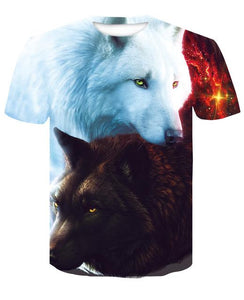 Wolf 3D Print T-Shirt