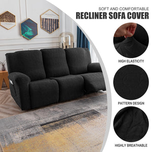 Recliner Sofa Cover Flower 3 Seats