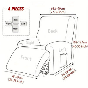 Recliner Sofa Cover Leaves For 1/2/3 Seats