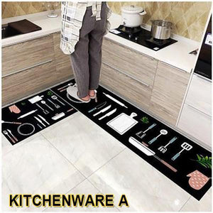 (🎁Mother's Day Hot Sale-50% OFF) Kitchen Printed Non-Slip Carpet