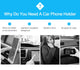 Automatically Locking Windshield Phone Mount, Universal Fit