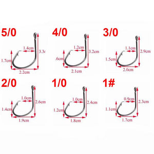 160Pcs High Carbon Steel Fishing Hooks
