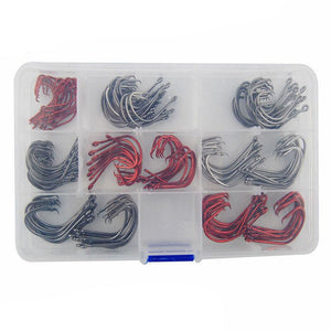 160Pcs High Carbon Steel Fishing Hooks
