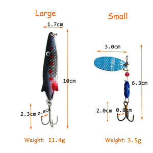 Shop 30pcs/lot Spoon Metal fishing lure