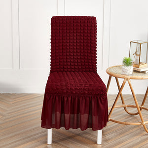 Seersucker Dining Chair Cover