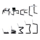 Adjustable Aluminum Laptop Desk(Mouse Pad Included)
