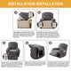 Jacquard Recliners Slipcovers For 1/2/3 Seats