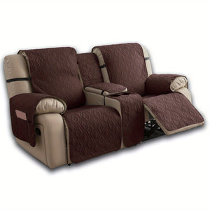 100% Waterproof Loveseat Recliner Cover with Console