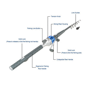 Telescopic Reel Combo Fishing Rod