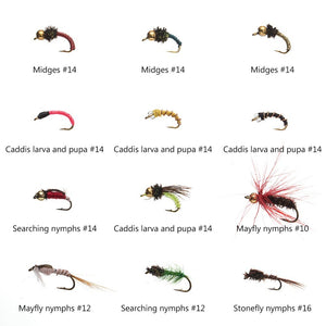 96 Piece Fly Fishing Flies