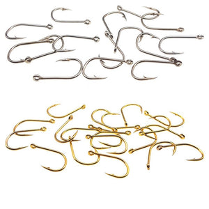 100pcs Carbon Steel Fishing Hooks