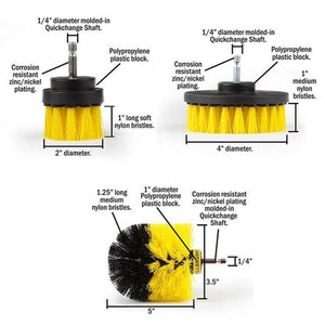 Power Scrubber Brush Set(3pcs/set)