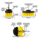 Power Scrubber Brush Set(3pcs/set)